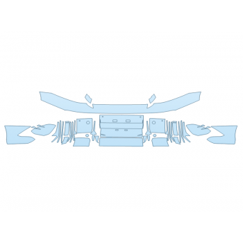 PAINT PROTECTION KIT - 2023 HYUNDAI IONIQ 6 SEL REAR BUMPER - PRECUT PPF CLEAR BRA WRAP