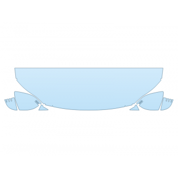 PAINT PROTECTION KIT - 2023 HYUNDAI IONIQ 6 SEL HOOD FENDERS MIRRORS 18 INCH (WRAPPED EDGES) - PRECUT PPF CLEAR BRA WRAP