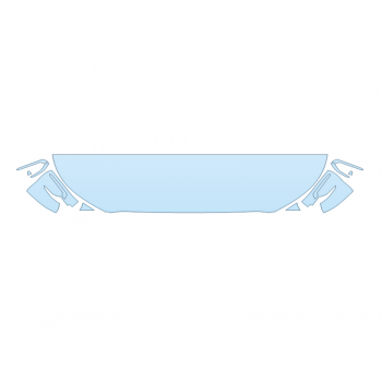 PAINT PROTECTION KIT - 2025 HYUNDAI PALISADE XRT HOOD FENDERS MIRRORS 18 INCH (WRAPPED EDGES) - PRECUT PPF CLEAR BRA WRAP