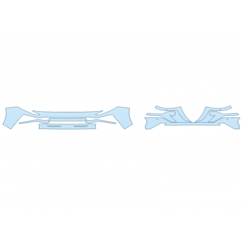 PAINT PROTECTION KIT - 2023 HYUNDAI SANTA FE ESSENTIAL BUMPER (MULTI PIECE)WITH SENSORS - PRECUT PPF CLEAR BRA WRAP