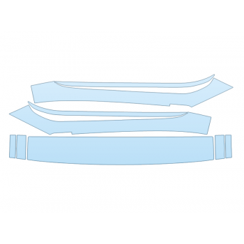 PAINT PROTECTION KIT - 2023 HYUNDAI SANTA FE ESSENTIAL ROOF PILLARS - PRECUT PPF CLEAR BRA WRAP