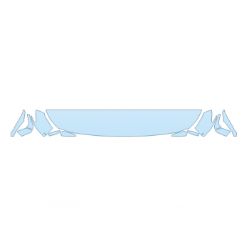 PAINT PROTECTION KIT - 2023 HYUNDAI SANTA FE PREFERRED HOOD FENDERS MIRRORS 12 INCH (WRAPPED EDGES) - PRECUT PPF CLEAR BRA WRAP