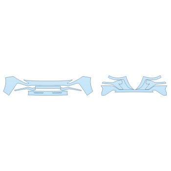 PAINT PROTECTION KIT - 2023 HYUNDAI SANTA FE ULTIMATE CALLIGRAPHY BUMPER (MULTI PIECE) - PRECUT PPF CLEAR BRA WRAP