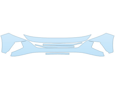 PAINT PROTECTION KIT - 2023 HYUNDAI TUCSON HYBRID BLUE BUMPER (MULTI PIECE) - PRECUT PPF CLEAR BRA WRAP