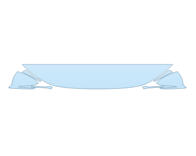 PAINT PROTECTION KIT - 2023 HYUNDAI TUCSON HYBRID BLUE HOOD FENDERS MIRRORS 12 INCH (WRAPPED EDGES) - PRECUT PPF CLEAR BRA WRAP