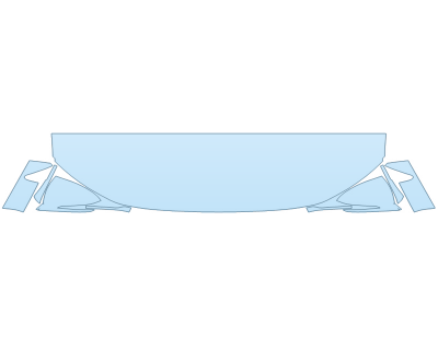 PAINT PROTECTION KIT - 2023 HYUNDAI TUCSON HYBRID BLUE HOOD FENDERS MIRRORS 18 INCH (WRAPPED EDGES) - PRECUT PPF CLEAR BRA WRAP