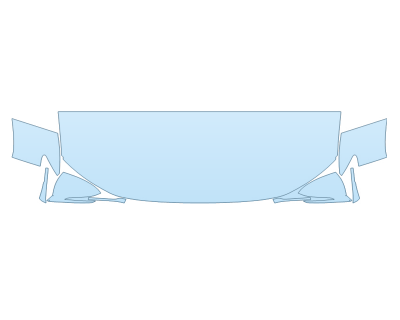 PAINT PROTECTION KIT - 2023 HYUNDAI TUCSON HYBRID BLUE HOOD FENDERS MIRRORS 24 INCH (WRAPPED EDGES) - PRECUT PPF CLEAR BRA WRAP