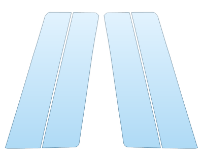 PAINT PROTECTION KIT - 2023 HYUNDAI TUCSON HYBRID BLUE B PILLARS - PRECUT PPF CLEAR BRA WRAP