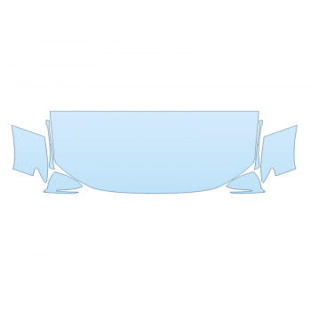 PAINT PROTECTION KIT - 2023 HYUNDAI TUCSON HYBRID LIMITED HOOD FENDERS MIRRORS 30 IN(WRAPPED EDGES) - PRECUT PPF CLEAR BRA WRAP