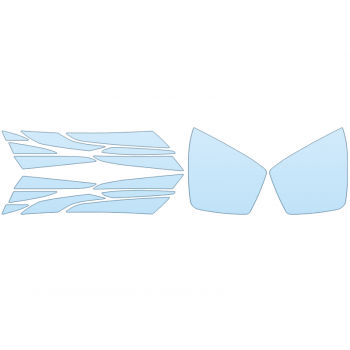 PAINT PROTECTION KIT - 2023 HYUNDAI TUCSON HYBRID SEL HEADLIGHTS FOGLIGHTS - PRECUT PPF CLEAR BRA WRAP