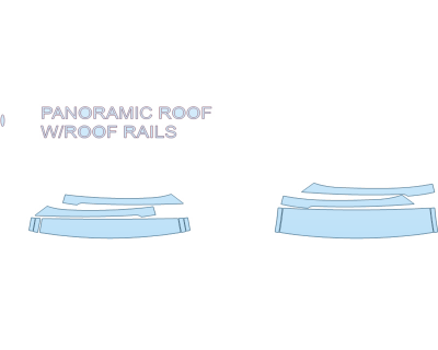 PAINT PROTECTION KIT - 2023 HYUNDAI TUCSON HYBRID SEL ROOF PILLARS - PRECUT PPF CLEAR BRA WRAP