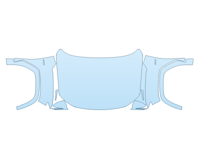 PAINT PROTECTION KIT - 2023 HYUNDAI TUCSON N LINE FULL HOOD FENDERS MIRRORS(WRAPPED EDGES) - PRECUT PPF CLEAR BRA WRAP