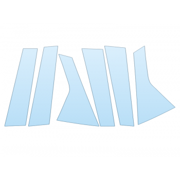 Precut PPF Kit – Clear Bra Paint Protection Film PAINT PROTECTION KIT - 2023 HYUNDAI TUCSON N LINE B PILLARS - PRECUT PPF CLEAR BRA WRAP