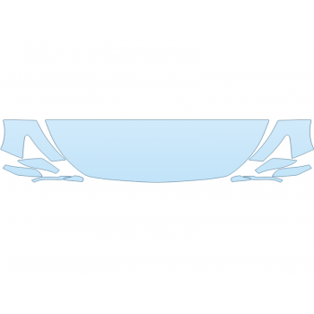 PAINT PROTECTION KIT - 2023 INFINITI Q50 SENSORY HOOD FENDERS MIRRORS 24 INCH (WRAPPED EDGES) - PRECUT PPF CLEAR BRA WRAP