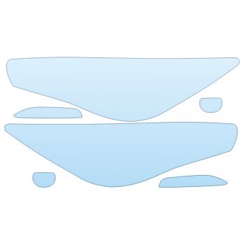 PAINT PROTECTION KIT - 2023 INFINITI Q50 SENSORY HEADLIGHTS FOGLIGHTS - PRECUT PPF CLEAR BRA WRAP