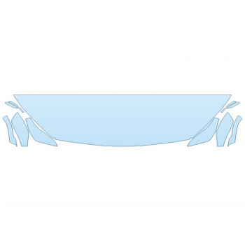 PAINT PROTECTION KIT - 2023 INFINITI QX50 AUTOGRAPH HOOD FENDERS MIRRORS 18 INCH (WRAPPED EDGES) - PRECUT PPF CLEAR BRA WRAP