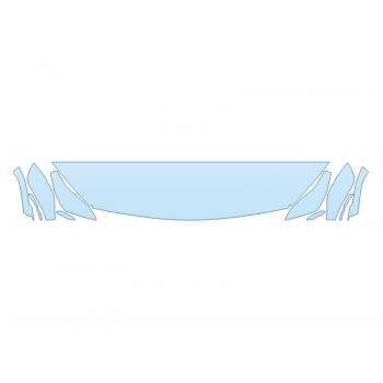 PAINT PROTECTION KIT - 2023 INFINITI QX50 LUXE HOOD FENDERS MIRRORS 12 INCH (WRAPPED EDGES) - PRECUT PPF CLEAR BRA WRAP