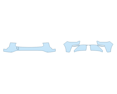 PAINT PROTECTION KIT - 2023 INFINITI QX60 AUTOGRAPH BUMPER (MULTI PIECE) - PRECUT PPF CLEAR BRA WRAP