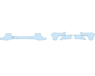 PAINT PROTECTION KIT - 2023 INFINITI QX60 AUTOGRAPH BUMPER (MULTI PIECE)WITH SENSORS - PRECUT PPF CLEAR BRA WRAP
