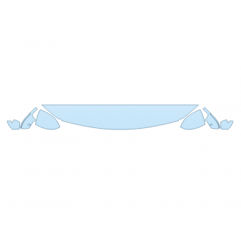 PAINT PROTECTION KIT - 2023 INFINITI QX60 AUTOGRAPH HOOD FENDERS MIRRORS 12 INCH (WRAPPED EDGES) - PRECUT PPF CLEAR BRA WRAP