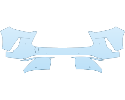 PAINT PROTECTION KIT - 2023 INFINITI QX60 PURE BUMPER WITH SENSORS - PRECUT PPF CLEAR BRA WRAP