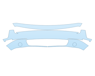 PAINT PROTECTION KIT - 2024 DODGE CHALLENGER RT BUMPER - PRECUT PPF CLEAR BRA WRAP