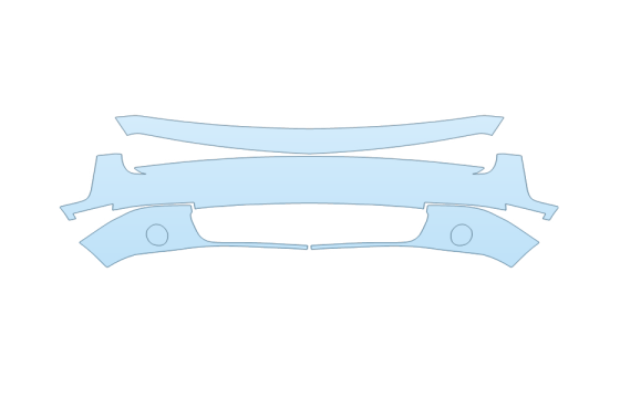 PAINT PROTECTION KIT - 2027 DODGE CHALLENGER RT BUMPER - PRECUT PPF CLEAR BRA WRAP