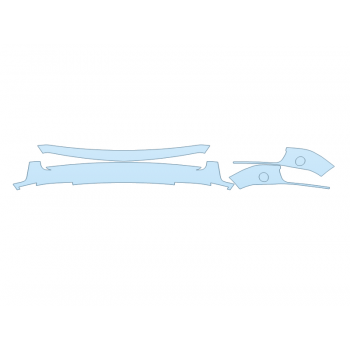 PAINT PROTECTION KIT - 2024 DODGE CHALLENGER RT BUMPER (MULTI PIECE) - PRECUT PPF CLEAR BRA WRAP