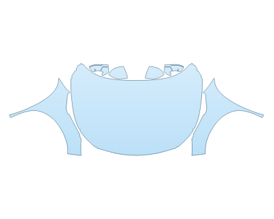 PAINT PROTECTION KIT - 2023 INFINITI QX60 PURE FULL HOOD FENDERS MIRRORS(WRAPPED EDGES) - PRECUT PPF CLEAR BRA WRAP