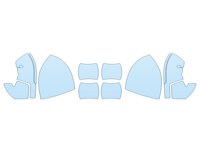 PAINT PROTECTION KIT - 2023 INFINITI QX60 PURE MIRRORS DOOR CUPS - PRECUT PPF CLEAR BRA WRAP