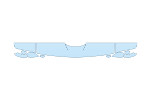 2027 DODGE CHALLENGER RT HOOD FENDERS MIRRORS 12 INCH (WRAPPED EDGES)