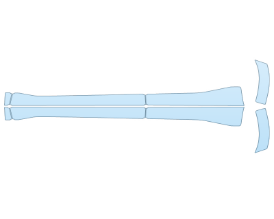 PAINT PROTECTION KIT - 2023 INFINITI QX60 PURE ROCKERS - PRECUT PPF CLEAR BRA WRAP