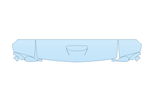 2027 DODGE CHALLENGER RT HOOD FENDERS MIRRORS 18 INCH (WRAPPED EDGES)