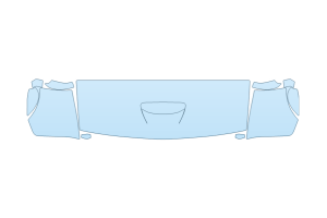 2027 DODGE CHALLENGER RT HOOD FENDERS MIRRORS 24 INCH (WRAPPED EDGES)