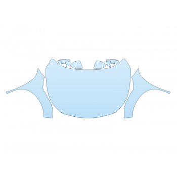 PAINT PROTECTION KIT - 2023 INFINITI QX60 SENSORY FULL HOOD FENDERS MIRRORS(WRAPPED EDGES) - PRECUT PPF CLEAR BRA WRAP