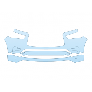 PAINT PROTECTION KIT - 2023 INFINITI QX80 BASE BUMPER WITH SENSORS - PRECUT PPF CLEAR BRA WRAP