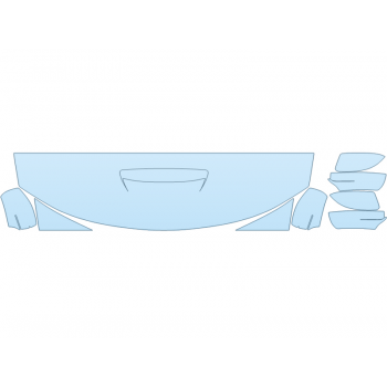 PAINT PROTECTION KIT - 2023 DODGE CHARGER RT SCATPACK HOOD FENDERS MIRRORS 18 INCH (WRAPPED EDGES) - PRECUT PPF CLEAR BRA WRAP