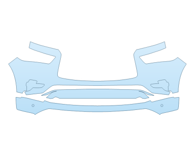 PAINT PROTECTION KIT - 2023 INFINITI QX80 SENSORY BUMPER WITH SENSORS - PRECUT PPF CLEAR BRA WRAP