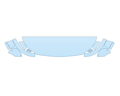 PAINT PROTECTION KIT - 2023 INFINITI QX80 SENSORY HOOD FENDERS MIRRORS 24 INCH (WRAPPED EDGES) - PRECUT PPF CLEAR BRA WRAP