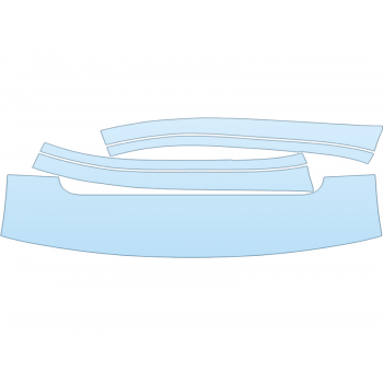 PAINT PROTECTION KIT - 2023 DODGE DURANGO SRT ROOF PILLARS - PRECUT PPF CLEAR BRA WRAP