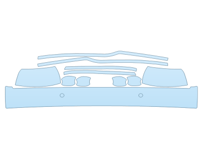 PAINT PROTECTION KIT - 2023 DODGE DURANGO SXT REAR BUMPER MIRRORS DOOR CUPS DOOR EDGES - PRECUT PPF CLEAR BRA WRAP