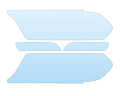PAINT PROTECTION KIT - 2023 DODGE DURANGO SXT HEADLIGHTS FOGLIGHTS - PRECUT PPF CLEAR BRA WRAP