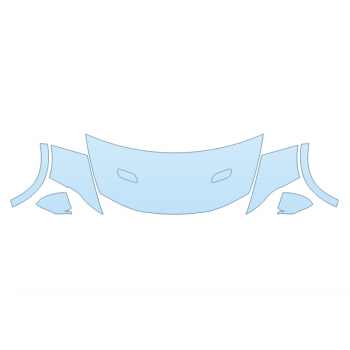 PAINT PROTECTION KIT - 2023 DODGE HORNET GT PLUS HOOD FENDERS MIRRORS 30 IN - PRECUT PPF CLEAR BRA WRAP