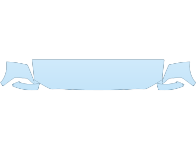 PAINT PROTECTION KIT - 2024 RAM RAM 2500 LARAMIE HF 24 INCH (WRAPPED EDGES) - PRECUT PPF CLEAR BRA WRAP