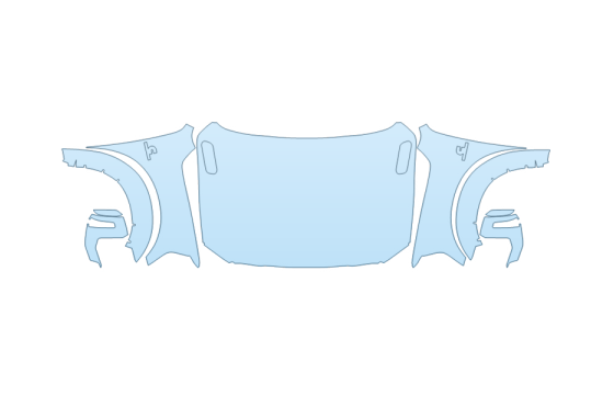 Precut PPF Kit – Clear Bra Paint Protection Film 2027 RAM RAM 2500 LARAMIE FULL HOOD FENDERS MIRRORS(WRAPPED EDGES) - PRECUT PPF CLEAR BRA WRAP
