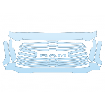 PAINT PROTECTION KIT - 2024 RAM RAM 2500 LARAMIE GRILL - PRECUT PPF CLEAR BRA WRAP