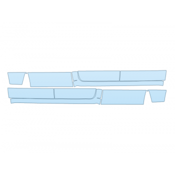 PAINT PROTECTION KIT - 2024 RAM RAM 2500 LONE STAR ROCKERS - PRECUT PPF CLEAR BRA WRAP