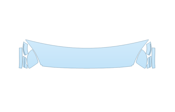 2027 RAM RAM 2500 POWER WAGON BUMPER (MULTI PIECE) - PRECUT PPF CLEAR BRA WRAP