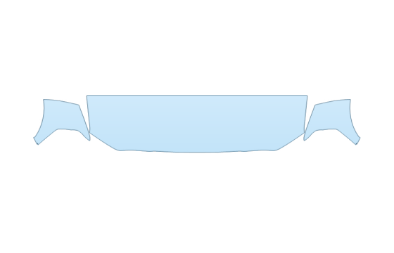 2027 RAM RAM 2500 POWER WAGON HF 24 INCH (WRAPPED EDGES) - PRECUT PPF CLEAR BRA WRAP