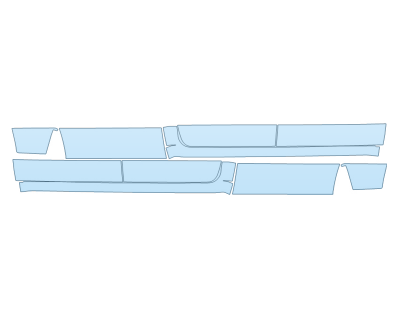 2025 RAM RAM 2500 POWER WAGON ROCKERS - PRECUT PPF CLEAR BRA WRAP